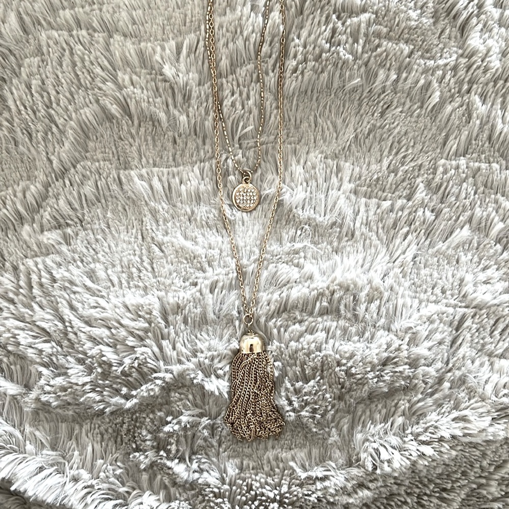 The Limited double necklace